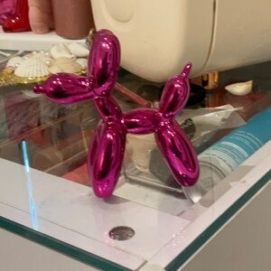 Pink Balloon Dog Sculpture